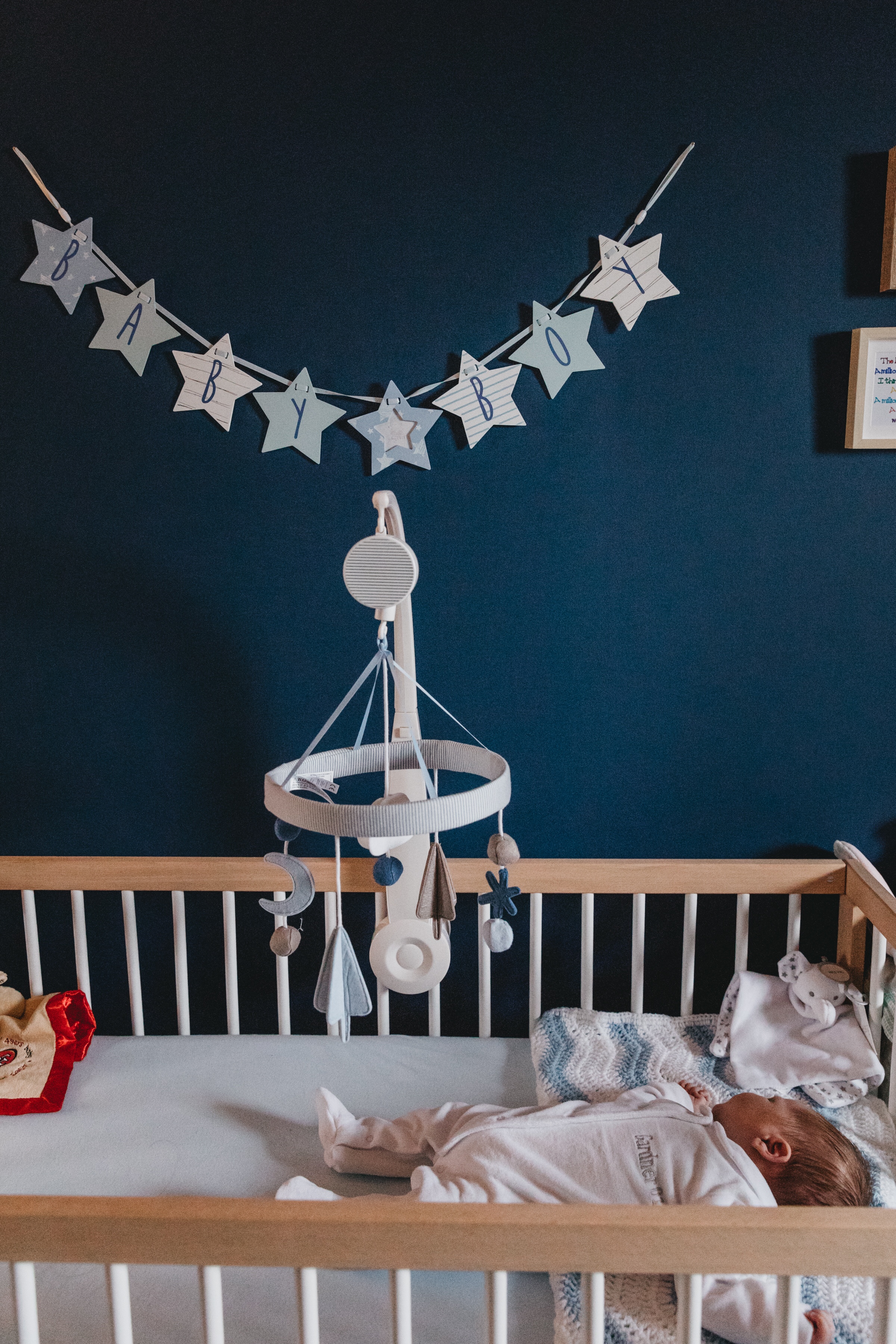 Baby boy navy nursery