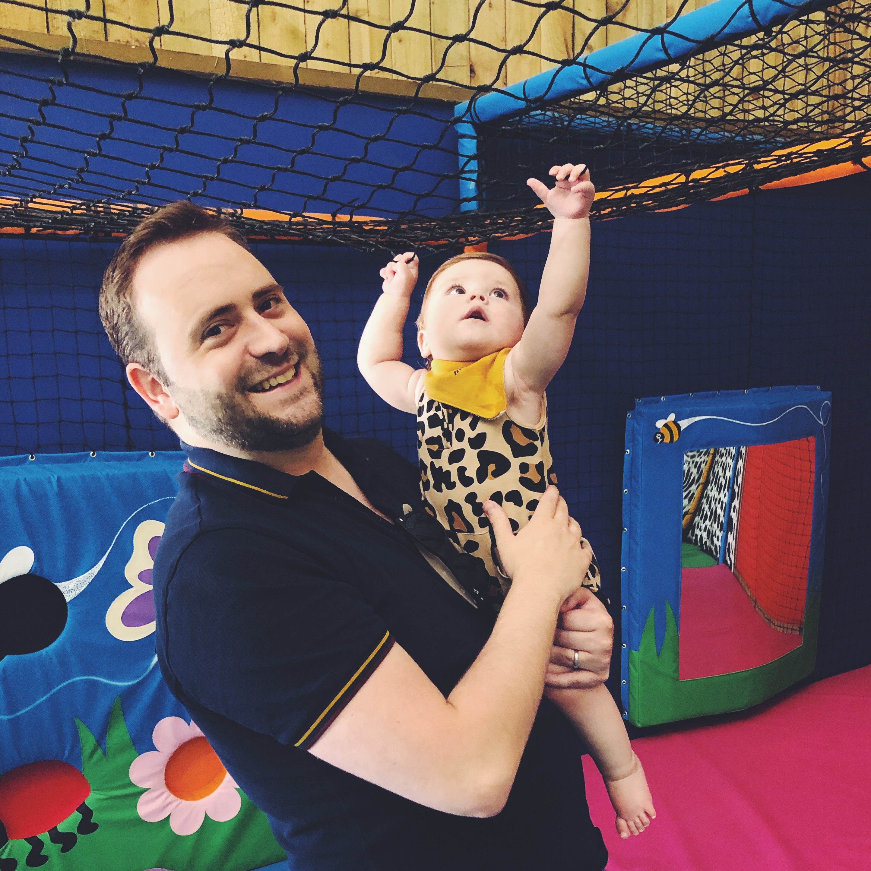 Dad and baby soft play 