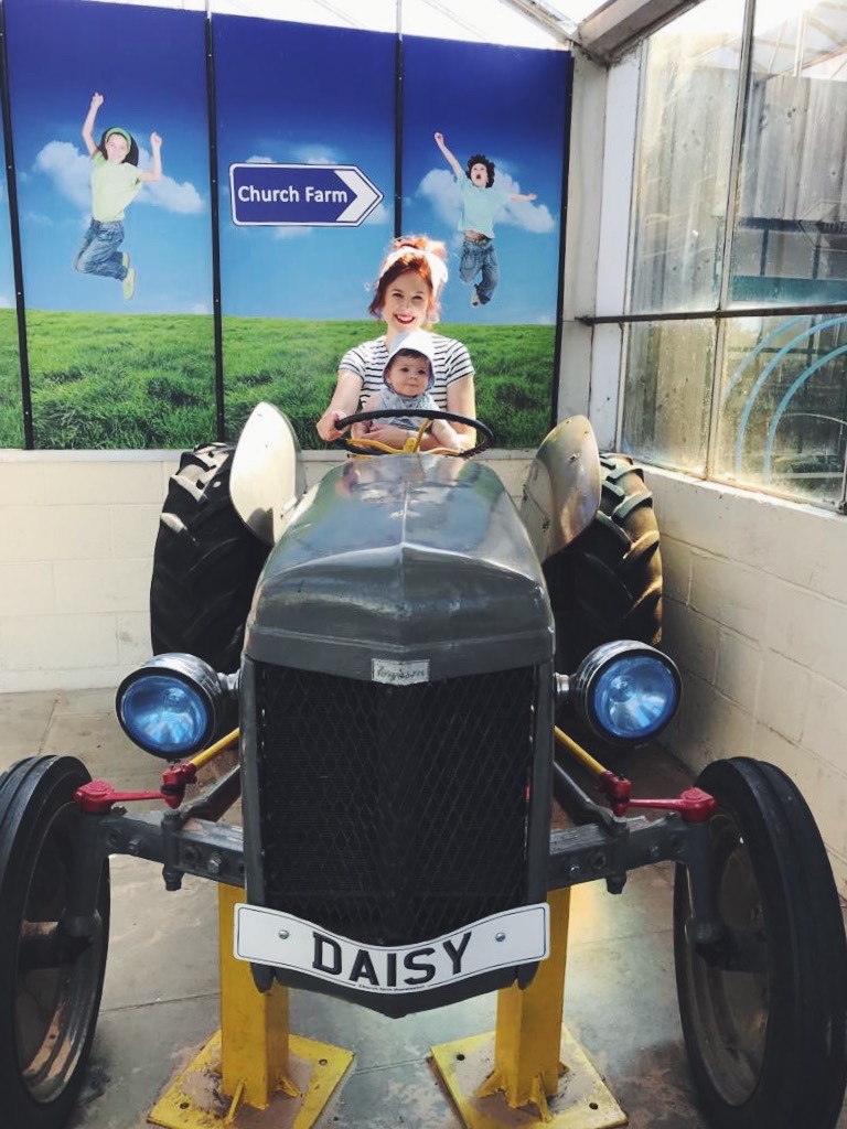 Mum baby tractor 